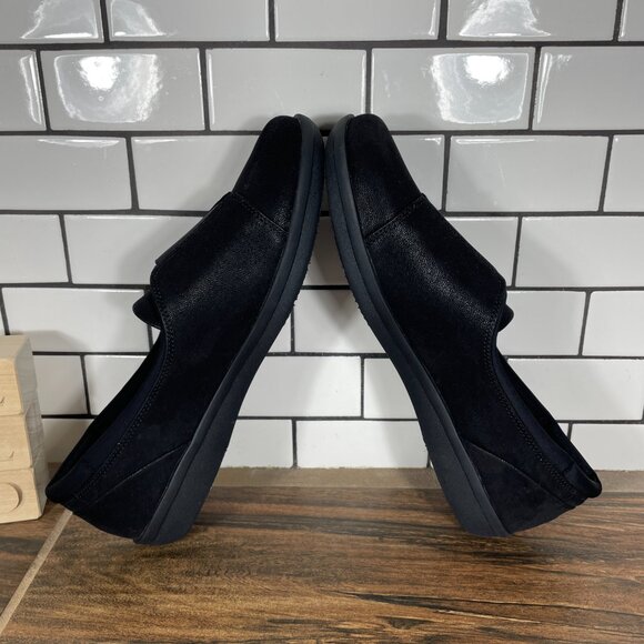 Clarks Ayla Band Womens Size 10 Shoes Black Cloudsteppers Comfort Slip On - Picture 6 of 15